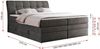 Boxspringbett, Stauraumbett, Bett mit Multipocket-Matratze und Topper - GOLD-10-KING - 120x200cm - Dunkelgrau Velours - H3 Bild 5