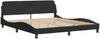 vidaXL Bettgestell ohne Matratze Schwarz 180x200 cm Samt 3207937 Bild 4