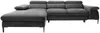 Vente-unique - SEPINA Sofa SamtStoff Grau - B 182 cm x H 75 cm x L 288 cm Bild 2