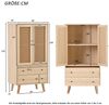 Celya Sideboard Sideboard TV-Tisch mit Türen und Schubladen (Sideboard mit großem Stauraum Breite 60 cm), Esszimmer Wohnzimmer Sideboard Kommode Stehschrank Bild 2