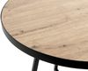 Beistelltisch >24467< in schwarz-eiche, MDF, Metall - 48x60cm (HxD) Bild 4