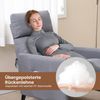 Sessel mit Liegefunktion & Verstellbarer Rückenlehne & Fußstütze & 2 Magazintaschen Bild 4