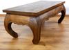livasia Couchtisch Opiumtisch handgefertigt aus Akazienholz, 100 x 50 x 40 cm Bild 2