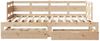 vidaXL Tagesbett Ausziehbar mit Schubladen ohne Matratze 80x200 cm 3302233 Bild 4