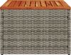vidaXL Gartentisch Grau 55x55x37 cm Poly Rattan und Akazienholz 366126 Bild 5