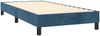 vidaXL Polsterbett mit Matratze & LED Dunkelblau 100x200 cm Samt Bild 5