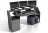Schreibtisch >Zetel< in Anthrazit - 180x92,5x67,5cm (BxHxT) Bild 2