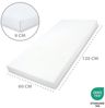 Matratze Kinderbett Schaumstoff Babymatratze 60x120 cm - Schaumstoffmatratze für Reisebett Babybett und Gitterbett Schaumstoffplatte Kinderbettmatratze ohne Bezug Oeko-Tex-Zertifikat 60x120 Bild 3