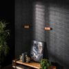 Wandregal Akazienholz massiv, modernes Design mit Baumkante, natur, 100 cm breit Bild 5