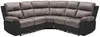 Vente-unique - Relaxsofa Ecksofa - Microfaser & Kunstleder - Grau & Schwarz - TOLZANO Bild 3