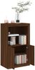 vidaXL Beistellschrank mit LED-Leuchten Braun Eiche Holzwerkstoff 836629 Bild 5