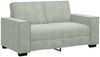vidaXL 2-tlg. Sofagarnitur mit Kissen Hellgrau Samt 3324700 Bild 4