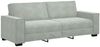 vidaXL 2-tlg. Sofagarnitur mit Kissen Hellgrau Samt 3324700 Bild 5