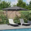 Sonnenschirm, Terrassenschirm mit LED-Lichtleisten Anthrazit 351 x 250 x 253 cm Bild 2