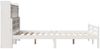 vidaXL Massivholzbett mit Regal ohne Matratze Weiß 150x200 cm Kiefer 3322266 Bild 5