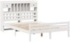 vidaXL Massivholzbett mit Regal ohne Matratze Weiß 150x200 cm Kiefer 3322266 Bild 3