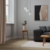 Novel LED-Hängeleuchte, Aluminium braun Glas weiß, 43x150 cm, LED-Leuchtmittel enthalten Bild 4