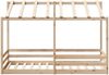vidaXL Kinderbett mit Dach 100x200 cm Massivholz Kiefer 846997 Bild 4