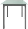 vidaXL Gartentisch Hellgrau 150x90x74 cm Aluminium und Glas 312204 Bild 3