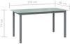 vidaXL Gartentisch Hellgrau 150x90x74 cm Aluminium und Glas 312204 Bild 5