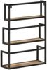 vidaXL Wandregal 60 x 20 x 85 cm Raues Mangoholz Bild 5