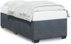 vidaXL Bettgestell ohne Matratze Dunkelgrau 90x190 cm Samt 3284602 Bild 2