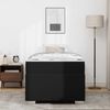 vidaXL Bettrahmen mit Matratze Schwarz 100 x 200 cm Stoff 3399226 Bild 4