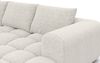 Couch Casaluna L Form in Samtstoff - Bouclestoff - weiß Bild 5