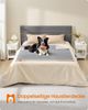Feandrea Hundedecke, wasserdichte Decke, XL, 152 x 127 cm, für mittelgroße, große Hunde, beidseitig verwendbar, Hundesofa waschbar, taubengrau-hellgrau PPBDE036G01 Bild 2
