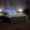 vidaXL Boxspringbett mit Matratze Taupe 180x200 cm Stoff 3289853 Bild 5