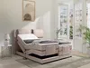 Vente-unique - CASTEL Bett Stoff Beige - B 183 cm x H 125 cm x L 218 cm Bild 1