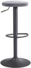 Barhocker Samt Dunkelgrau 58-79cm Drehbar Metall 100kg Design Tresenhocker Bild 2