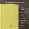 skølm 'Ituri' Kleiderschrank, Metall, 170x45x80 cm, gelb, Garderobe mit 4 Fächern und 2 Kleiderstangen Bild 4