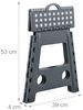 Relaxdays 2 x Klapphocker faltbar XL dunkelgrau Bild 5