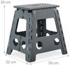 Relaxdays 2 x Klapphocker faltbar XL dunkelgrau Bild 4