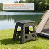 Relaxdays 2 x Klapphocker faltbar XL dunkelgrau Bild 3