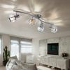 Deckenstrahler, Glaskristall, Spots verstellbar, L 70 cm Bild 4