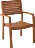 MERXX Garten-Essgruppe »Batavia«, (Set, 9-tlg, Tisch doppelt ausziehbar: 100x 180/220/260x 75 cm), Sessel stapelbar, Doppelausziehtisch Beine 9x9 cm stark Bild 3