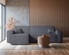 Selsey 'Scarlo' Ecksofa mit Schlaffunktion, Stauraum und Bouclé-Bezug, dunkelgrau, 83 x 244 x 145 cm Bild 2
