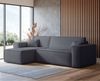 Selsey 'Scarlo' Ecksofa mit Schlaffunktion, Stauraum und Bouclé-Bezug, dunkelgrau, 83 x 244 x 145 cm Bild 3