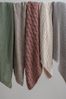 Present Time Kissen Cable Knitted Cotton Soft Pink (45x45 cm) PT4038PI Bild 4