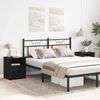 vidaXL Nachttisch 2 pcs Schwarz Eichen-Optik 40 x 40 x 50 cm 862610 Bild 4