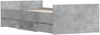 vidaXL Bettgestell mit Kopf- und Fußteil Betongrau, 90x200 cm Bild 4