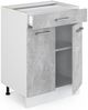 Küchenunterschrank R-Line Beton 60 cm mit Schublade, AP Anthrazit Vicco Bild 4