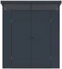 Vente-unique - MINARO Gartenhaus PlastikHarz Grau - B 180 cm x H 181 cm x L 180 cm Bild 3
