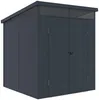 Vente-unique - MINARO Gartenhaus PlastikHarz Grau - B 180 cm x H 181 cm x L 180 cm Bild 4