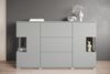 OTTO home Sideboard Kenia (1 St), Sideboard mit 3 Schubladen, 6 Fächern, Glastüren, Breite 150 cm Bild 4
