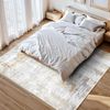 Vamcheer Teppich Gelb Grau 160x230 Flauschig Rutschfest Moderner Schwamm Bild 3