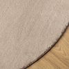 vidaXL Teppich HUARTE Kurzflor Weich und Waschbar Sandfarben Ø 120 cm 375067 Bild 4