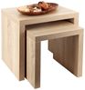Levandeo® Couchtisch, 2 Satztisch Sonoma Eiche Deutsche Herstellung Couchtisch fest Bild 2